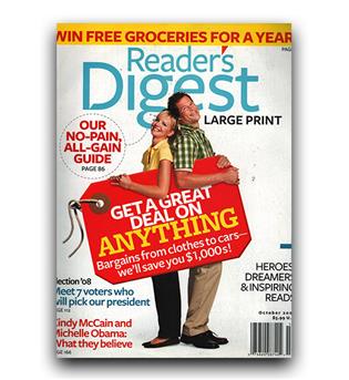 مجلات انگلیسی  reader digest Get a Great deal (معامله بزرگ)