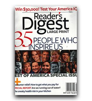 مجلات انگلیسی reader digest inspier (افراد الهام بخش)