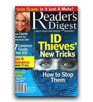 مجلات انگلیسی reader digest id thieve (هکر)