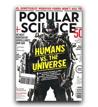 مجلات انگلیسی pop.scince humans the  universe (انسان در جهان)