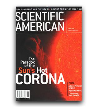 مجلات انگلیسی scientific sun hot corona (تاج داغ خورشید)