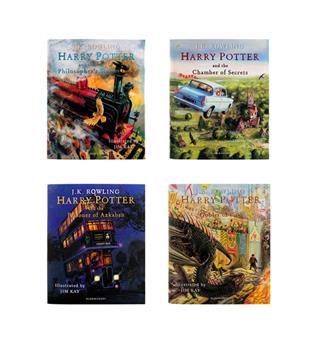  Harry Potter Illustrated Collection Hardcover(هری پاتر مصور 5 جلدی )