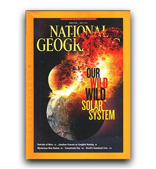 مجلات انگلیسی  national geographic our wild solar system (منظومه شمسی وحشی ما)