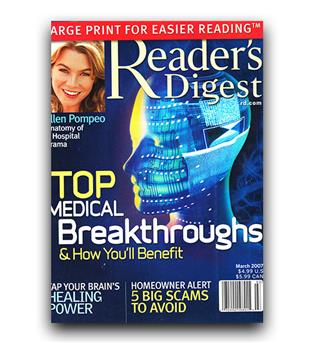 مجلات انگلیسی reader digest top medical (پیشرفت های برتر پزشکی)