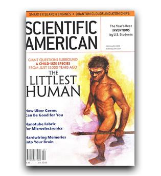 مجلات انگلیسی scientific littlest human (کوچکترین انسان)