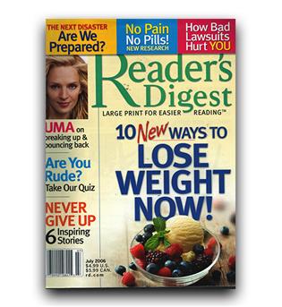 مجلات انگلیسی reader digest lose weight (کاهش وزن)