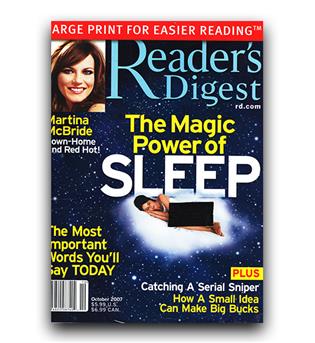 مجلات انگلیسی reader digest sleep (خوابیدن)