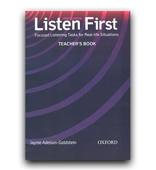 listen firs teachers book