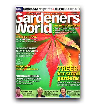 مجلات انگلیسی gardeners world small garden (باغ کوچک)